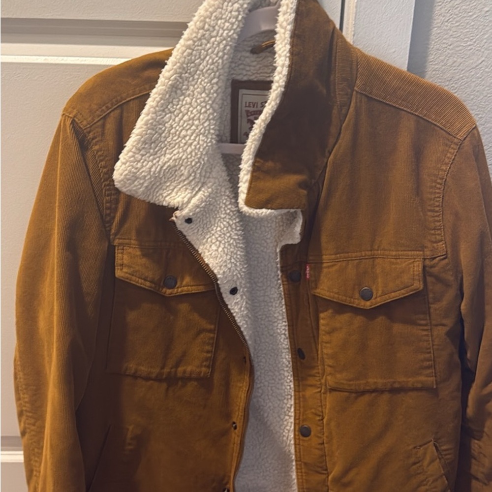 Corduroy Levi's Men's Tan Sherpa Jacket